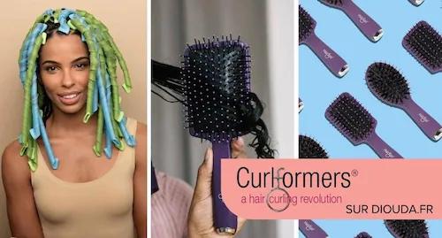 Curlformers des bigoudis sans chaleur en forme de rouleaux plats pour définir des boucles sur toutes les textures de cheveux | diouda