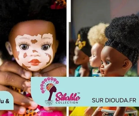 Des poupées noires, métisses, albinos ou vitiligo aux cheveux afro, crépus frisés. Jouer c’est apprendre !