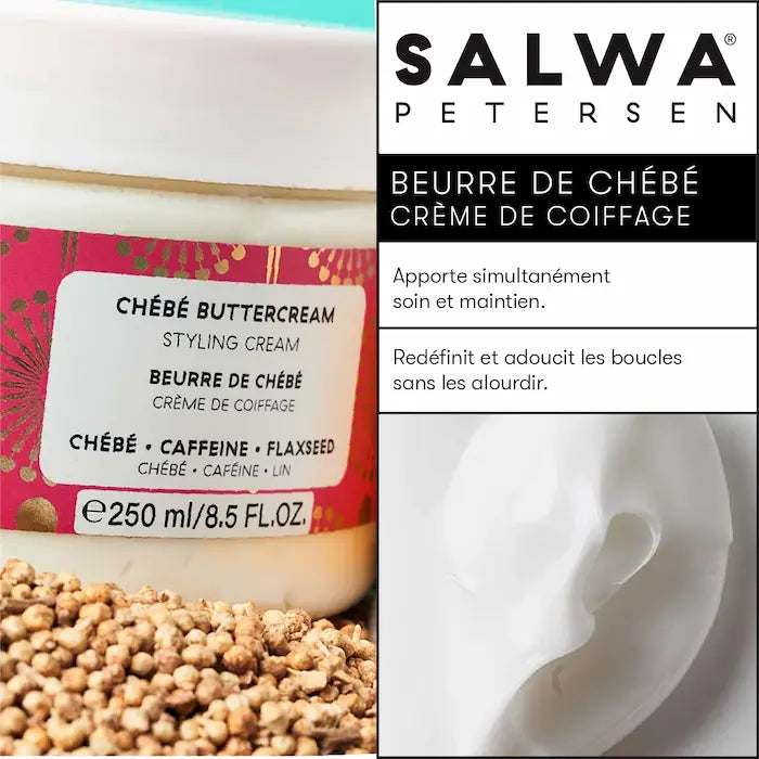 Naturelle à 99,2 % d’ingrédients d’origine, cette crème coiffante au beurre de chébé a une texture beurre. Riche et non grasse, elle nourrit, définit et allonge les boucles sans les alourdir.