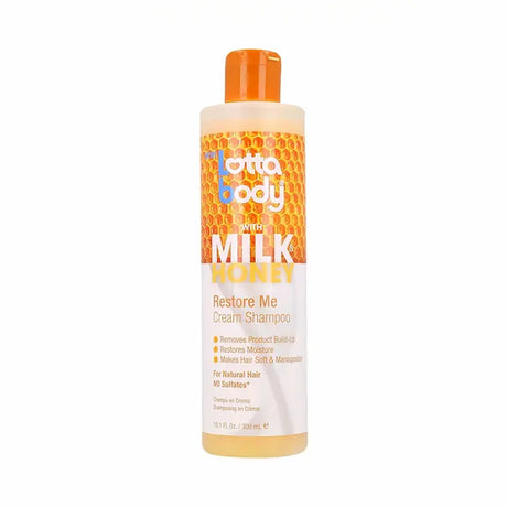 Lotta Body Shampooing crème LAIT & MIEL 300ml  Cream Shampoo Milk & Honey