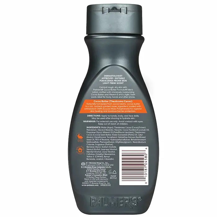 Lait 3 en 1 pour Homme au Cacao et à la vitamine E Palmers Cocoa Butter Formule Men Lotion 250 Ml