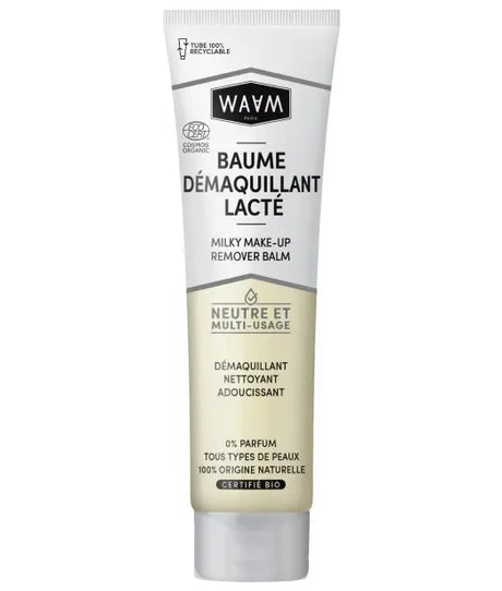 Waam - Baume Démaquillant Lacté multi-usage sans parfum. Flacon 100ML