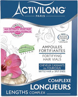 Complexe longueurs Ampoules fortifiantes pour les cheveux cassants et fourchus Activilong 4x10 ML