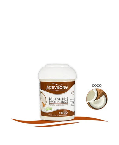 Brillantine Protectrice enrichie en Huile de Coco. Pot 125ml - Activilong