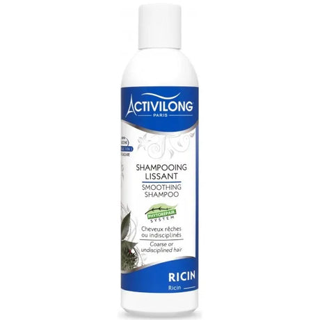 Shampooing lissant au ricin Activilong 250ML pour les cheveux indisciplinés et rêches.