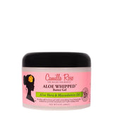 Camille Rose Aloe Whipped Butter Gel beurre gel fouetté nourrissant et coiffant pour cheveux bouclés frisés et crépus. Pot 240ML