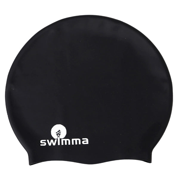 Bonnet de Piscine Cheveux Afro, bouclés Swimma Caps en silicone