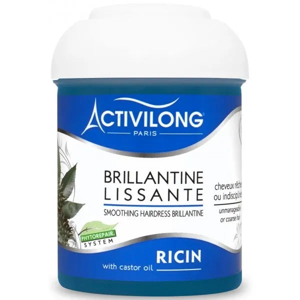 Activilong - Brillantine Lissante enrichie en Huile de Ricin. Pot 125ml