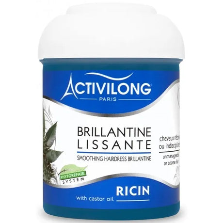 Activilong - Brillantine Lissante enrichie en Huile de Ricin. Pot 125ml