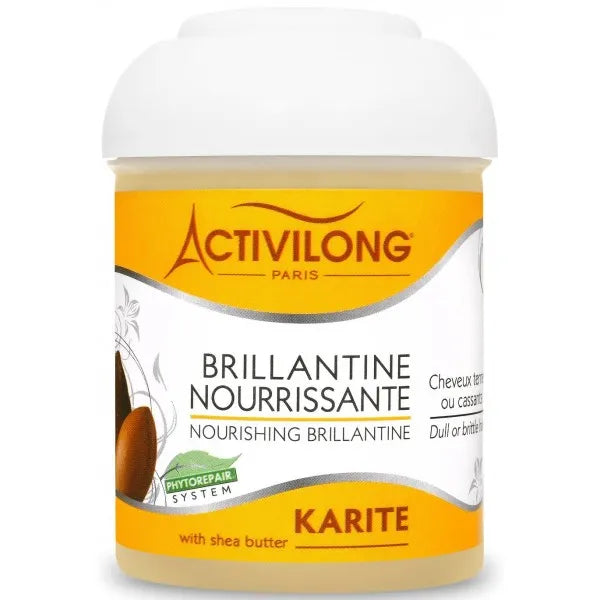 Activilong - Brillantine Nourrissante enrichie en Karité. Pot 125ml