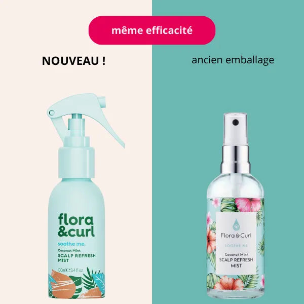 Brume Scalp Refreish Mist rafraichissant et anti démangeaisons Flora & Curl 