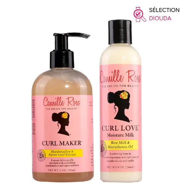 Camille Rose Soins Définition des Boucles Duo Lait + Gelée capillaire