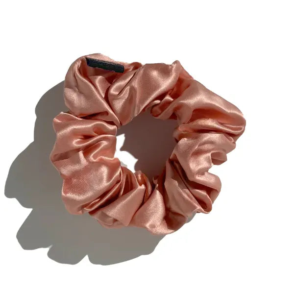 Chouchou 100% Soie de Mûrier Rose Gold Anticasse Qualité Grade 6A