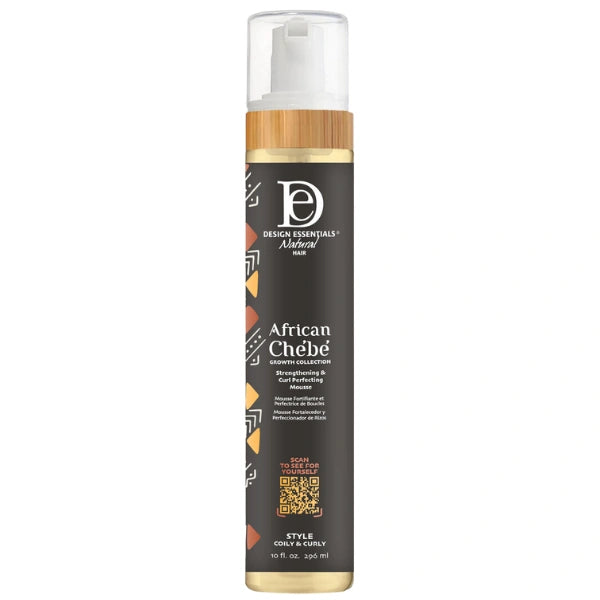 Design Essentials African Chebe Mousse coiffante fortifiante définition des boucles 196ml