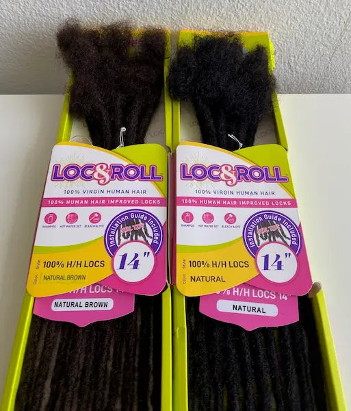 Dreadlocks Extensions Naturelles Loc N Roll Braid 14 pouces - Janet Collection