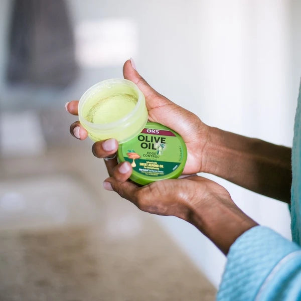 Edge Control Gel à l'huile d'Olive - hydrate et fortifie les baby hairs. Pot 64g