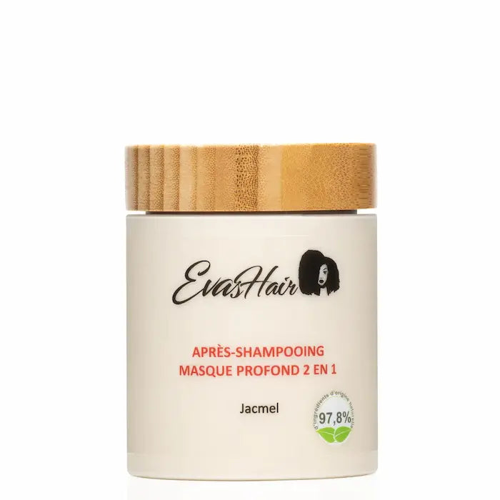 Soin 2-en-1 Masque profond & Après-shampoing Jacmel - Evashair en 300ml