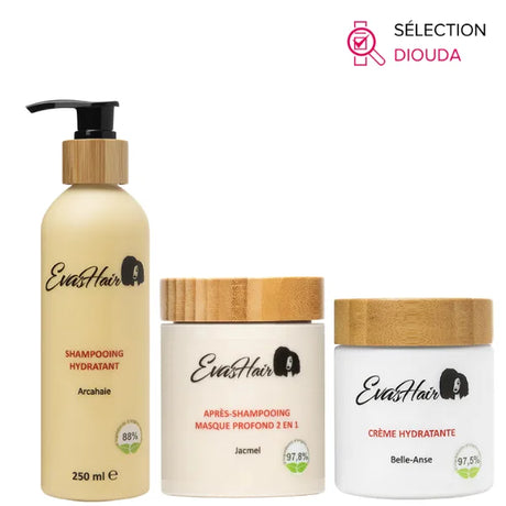 EvasHair Gamme hydratante Soins Cheveux crépus bouclés frisés