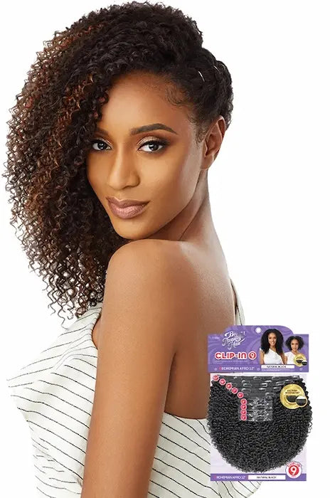 Clips cheveux afro lisse