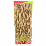 Fausses locks blondes WAVY BAHAMA LOCS 18 pouces Mèches X-PRESSION Outré en blond (613)