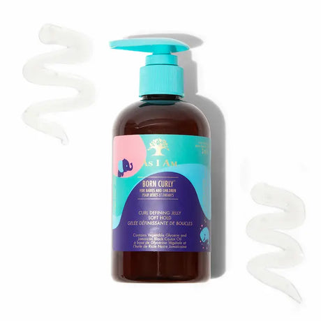 Gel coiffant bébé cheveux bouclés As I Am Born Curly - Curl Defining Jelly. Flacon 240ML