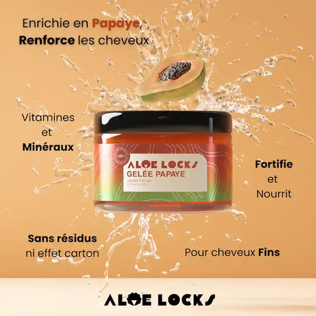 Gelée capillaire Fortifiante à la Papaye Aloe Locks Easy Pouss