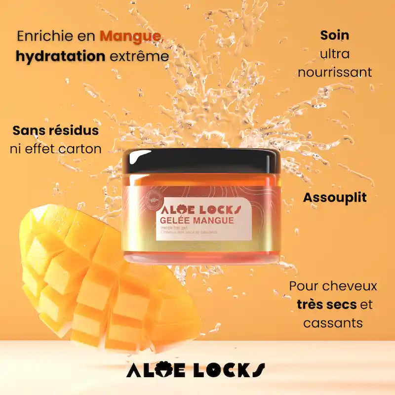 Gelée de Mangue Aloe Locks - Easy Pouss - Gelée coiffante sans résidus