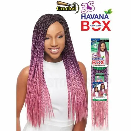 Tresses Havana Mambo Box Braids Janet Collection 18 pouces.