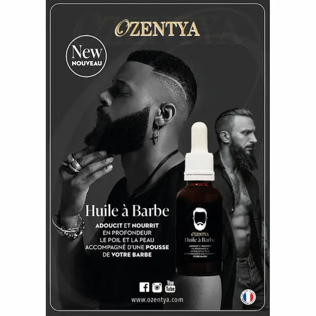 Huile à Barbe Adoucissante & Nourrissante - Ozentya