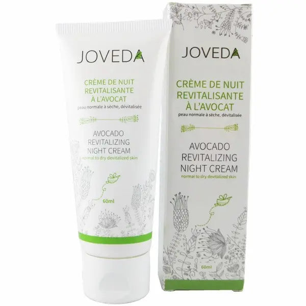 JOVEDA Crème de Nuit Revitalisante à l'Avocat pour peaux ternes, fatiguées et/ou en manque de fermeté. Tube 60ML