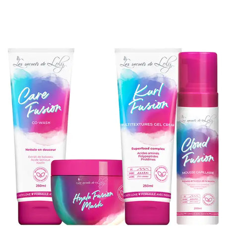 Routine Fusion les Secrets de Loly pour cheveux multi-texturés crépus, frisés, bouclés, frisés, ondulés