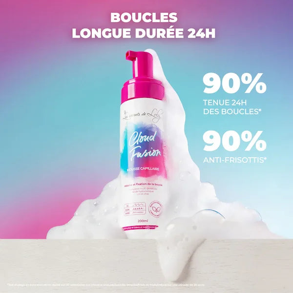 Les Secrets de Loly Mousse Définition des Boucles + Volume Cloud Fusion Cheveux Multitexturés