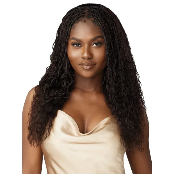 Mèches à tresser pre-stretched naturelle wavy Grade 9+ Outre Splash Deep Bulk 18 pouces