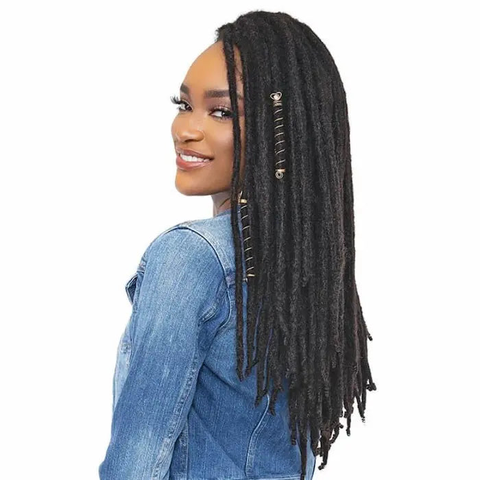 extensions Mèches fausse locks cheveux naturels Loc N Roll Braid 12 à 18 pouces - Janet Collection