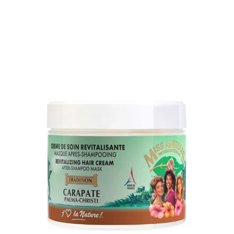 Masque capillaire Revitalisant à l'huile de Ricin noire et Romarin Miss Antilles