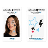 Maquillage Enfant Feutres Tatouage Temporaire Rock Noir Bleu 