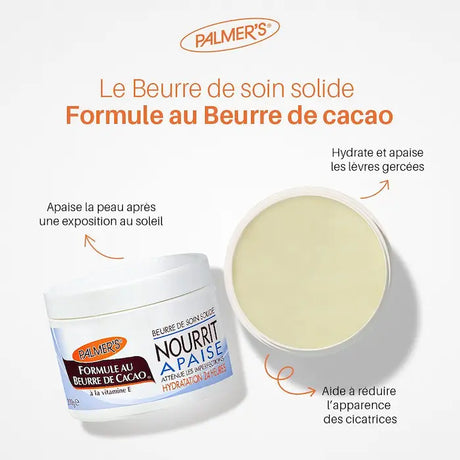 beurre de cacao cocoa butter pour le corps palmer's