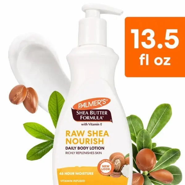 Palmer's vitamine E et Karité lait hydratant Corps Raw Shea Nourish - Flacon 250 ml