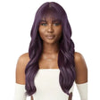 Perruque à frange wavy longue middle part Dark Violet Outre Matilda