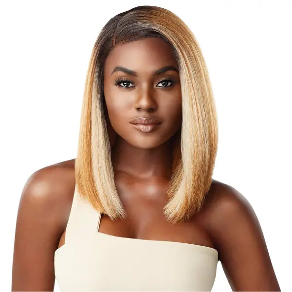 Perruque Bob Lace Front Tulle Transparente Breanne en Blond Caramel - Outré