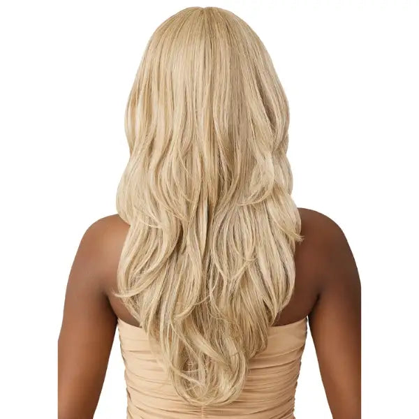 Perruque blonde Lace front wig wavy sans colle Outre Deanna