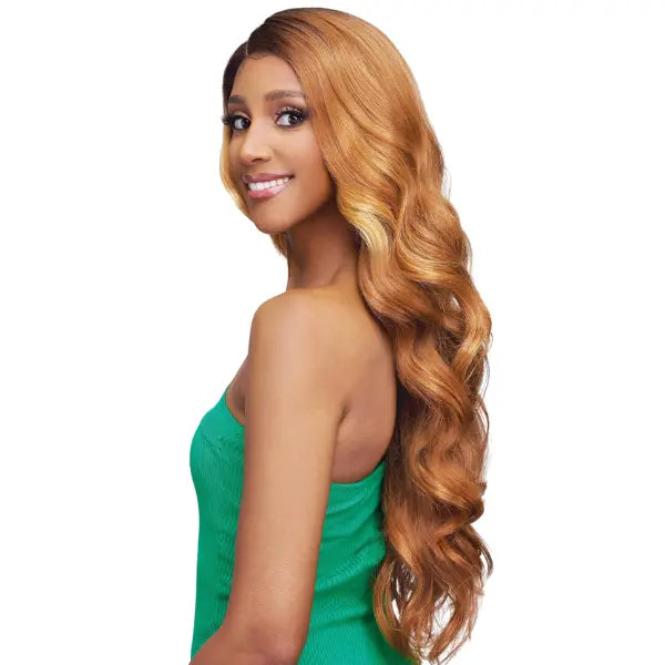 Perruque blonde longue lace HD body wave 26 inch Vanessa Hair Kabela