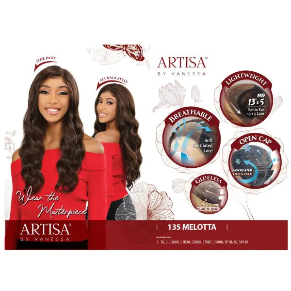 Perruque body wave lace frontale 13x4 vanessa hair Melotta