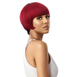 Perruque carré Frange cheveux Humains Outre Pixie Blunt Bob duby Wig rouge bordeaux