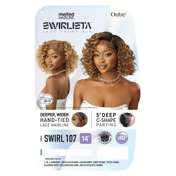 Perruque Lace Curly Bob Swirl 107 - Outre