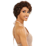 Perruquecurly pixie cut bouclée lace caramel Vanessa Hair Brittney