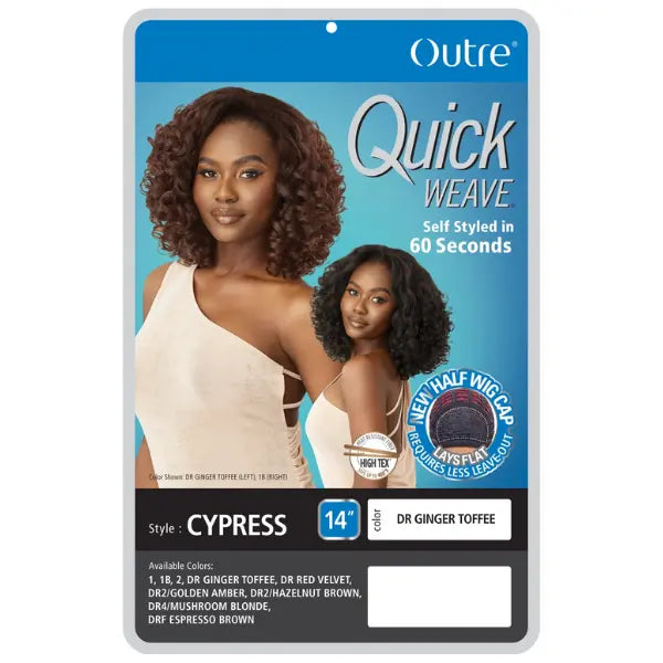 Perruque demi-tête curly bouclée Yaki Outre Cypress