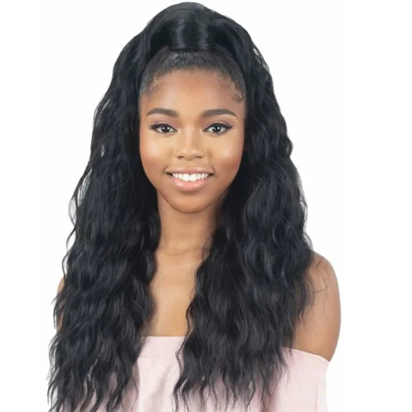 Perruque demi-tête Loose wave longue avec ponytail Model Model Be Dazzle'd