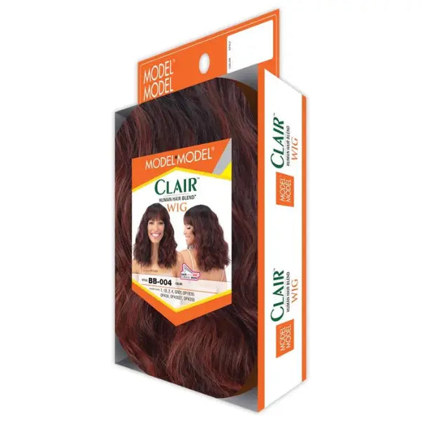 Perruque Frange Wavy Human Hair Blend BB-004 Model Model