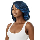 Perruque HD lace bob body wave bleu Outre Moriah